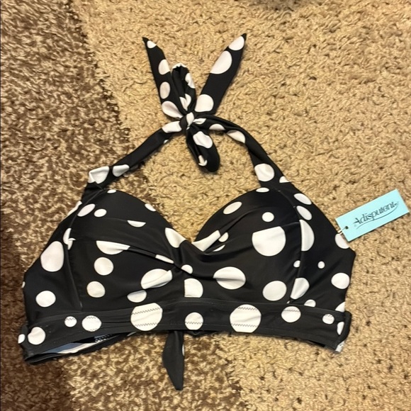 NWT Elegant Black and White Swim Bikini - Picture 1 of 8